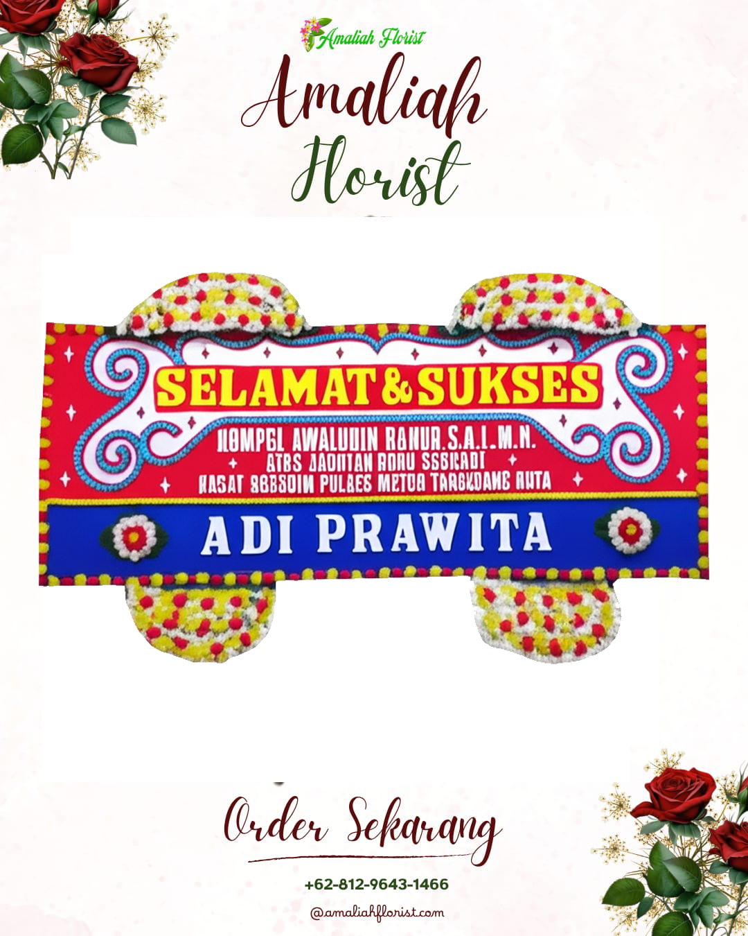 Papan Bunga Ucapan Selamat Malalayang
