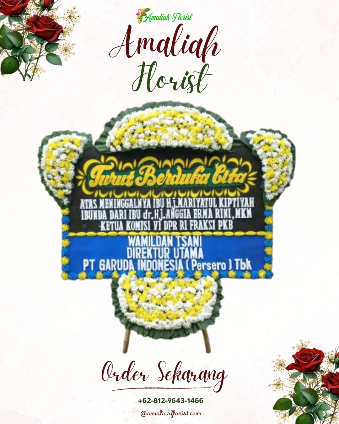 Papan Bunga Duka Malalayang